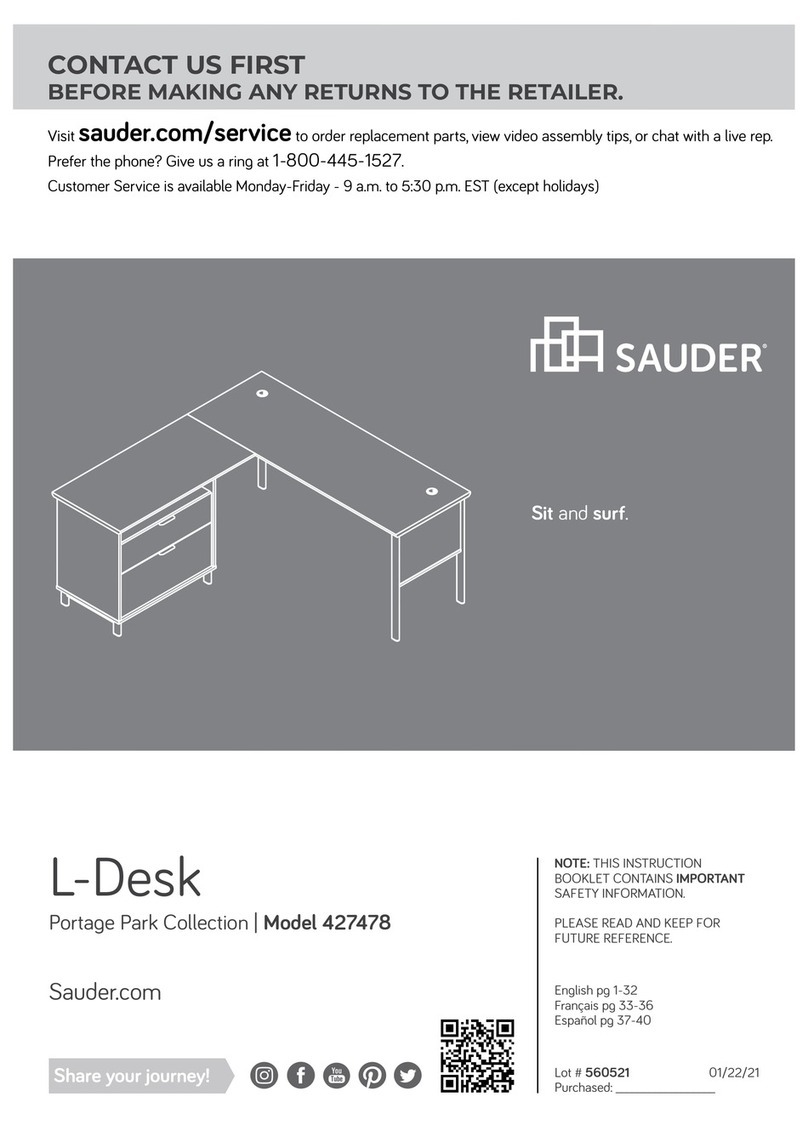 Sauder Portage Park 427478 User manual