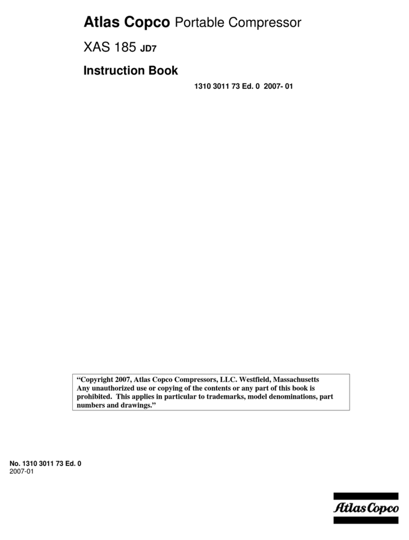 Atlas Copco XAS 185 JD7 User manual