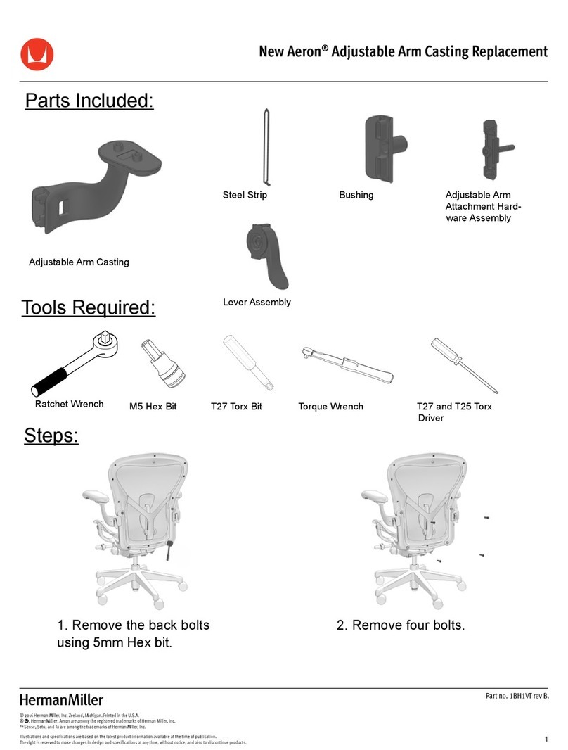 Herman Miller New Aeron quick start guide Herman Miller New Aeron quick start guide