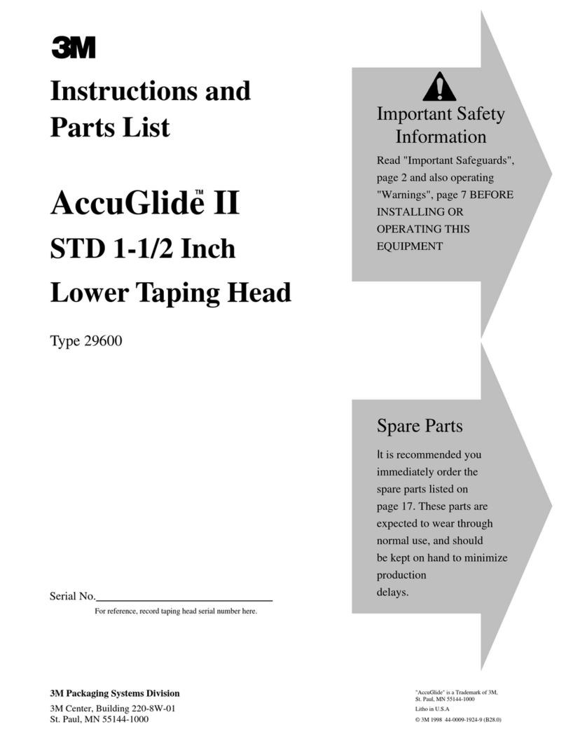 3M AccuGlide II 29600 Instructions and parts list