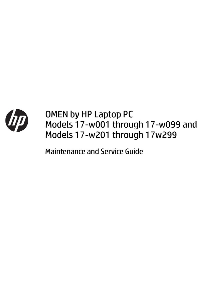 HP OMEN 17-w001 through 17-w099 Manual