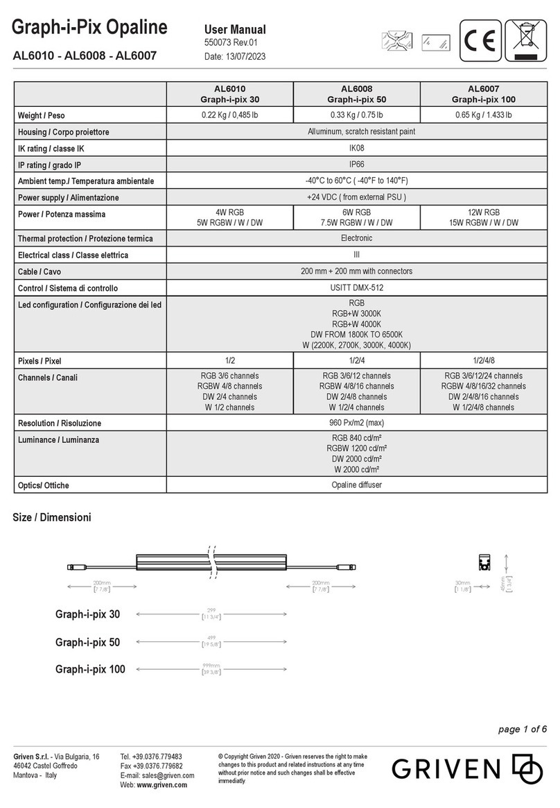 Griven Graph-i-Pix Opaline Series user manual