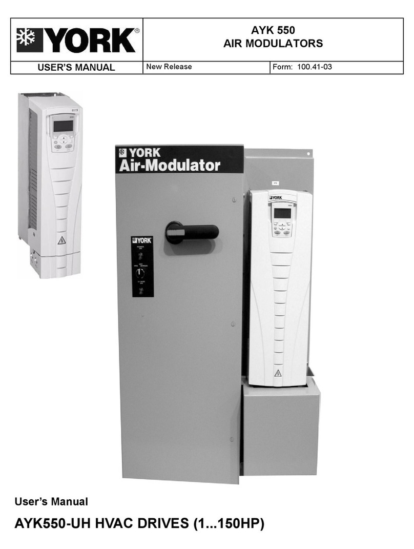 York AYK 550 user manual