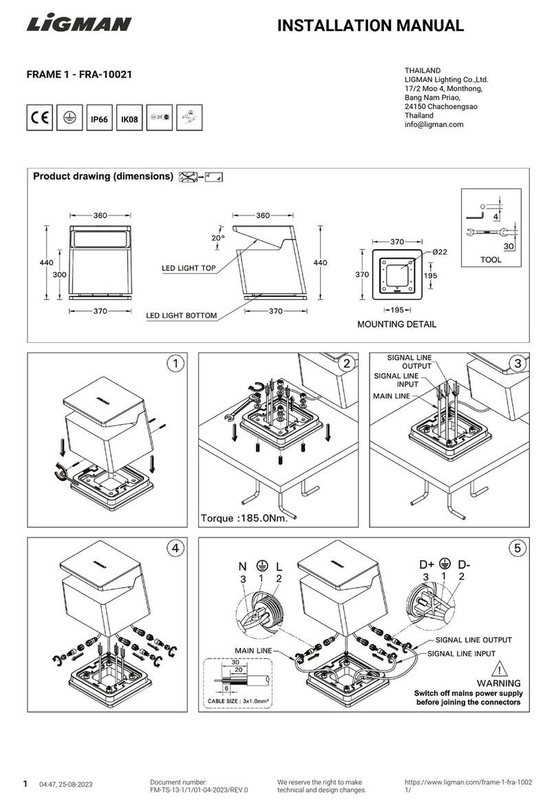 LIGMAN FRA-10021 installation manual