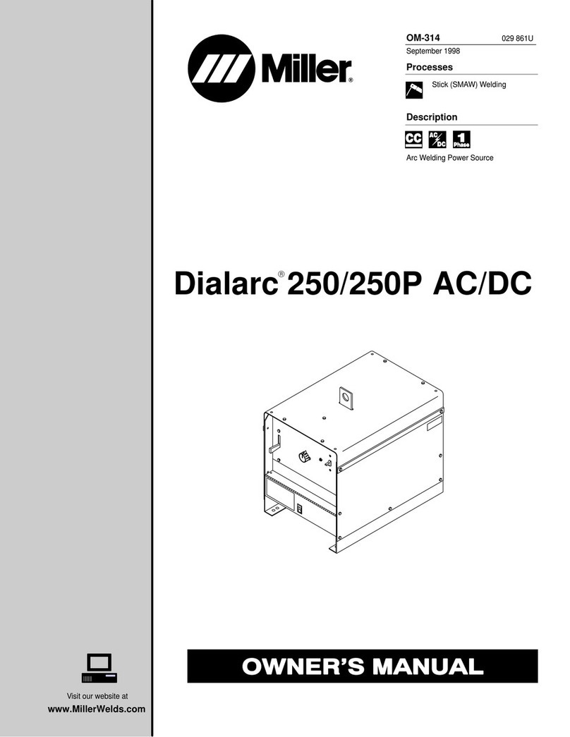 Miller Dialarc 250P AC/DC User manual