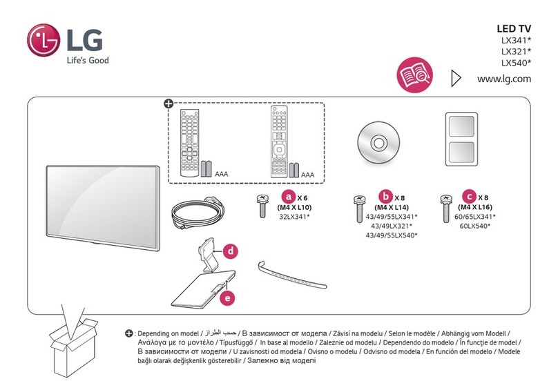 LG LX321 Series User manual