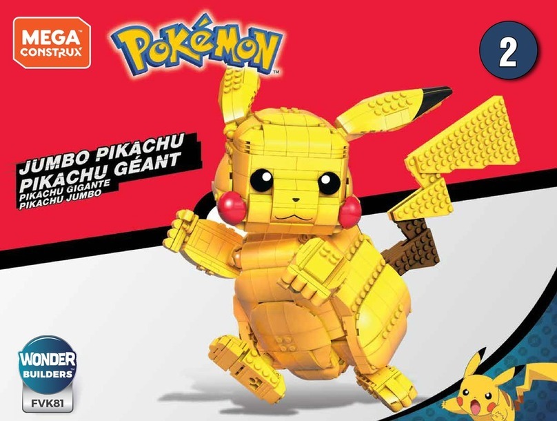Mega Construx WONDER BUILDERS POKEMON FVK81 manual