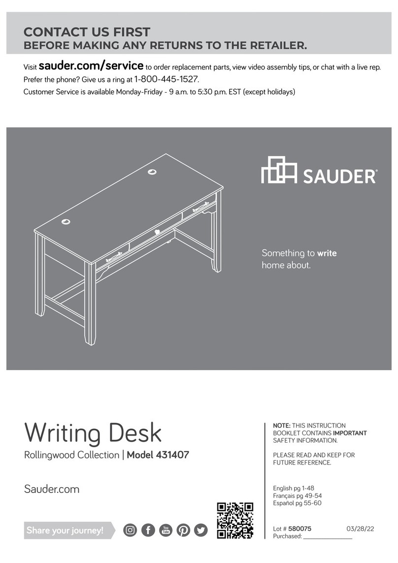 Sauder Rollingwood 431407 manual