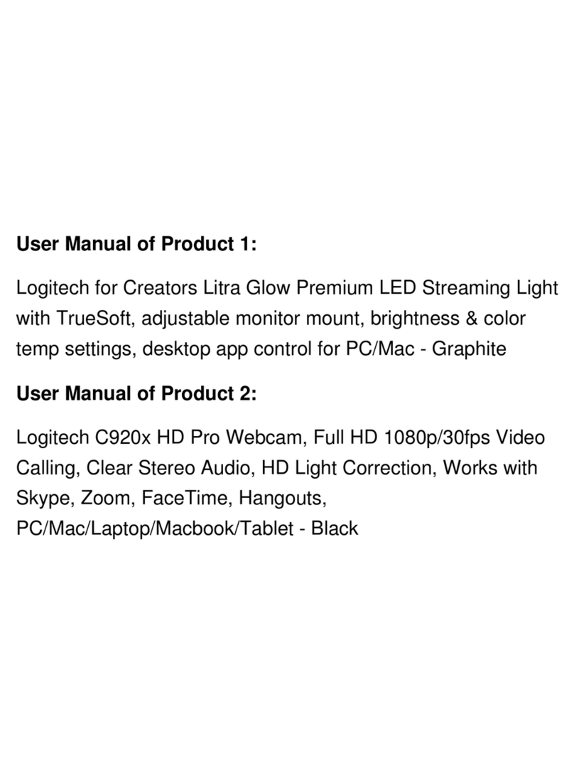 Logitech LITRA GLOW Assembly Instructions