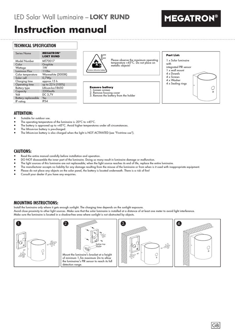 Megatron LOKY RUND MT70017 User manual