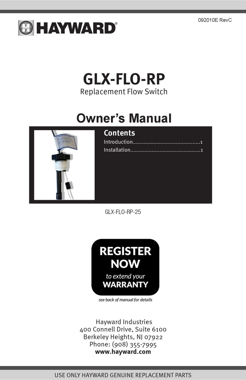 Hayward GLX-FLO-RP User manual