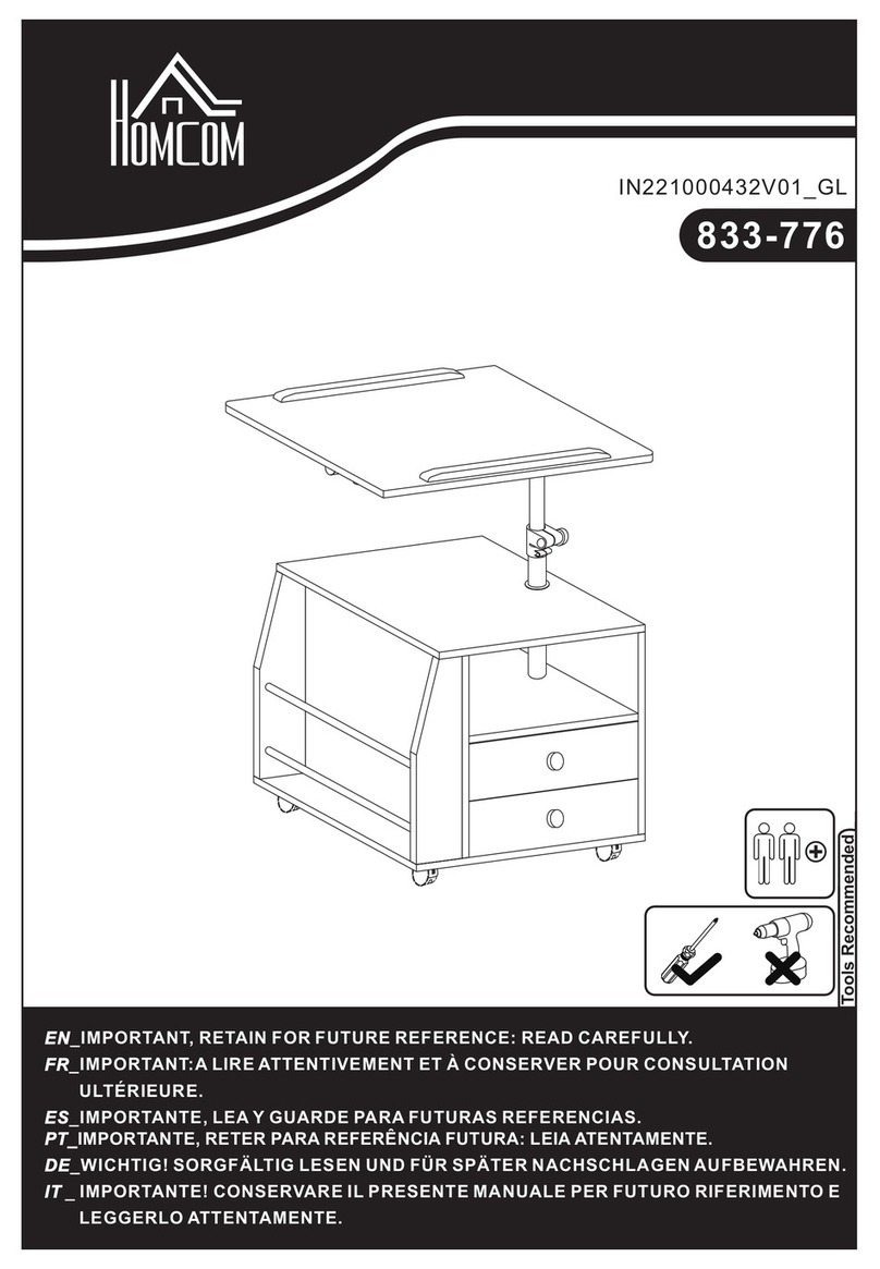 HOMCOM 833-776 User manual HOMCOM 833-776 User manual