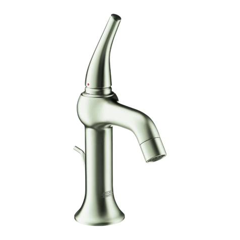 Hans Grohe AXOR Terrano 37001 Series manual Hans Grohe AXOR Terrano 37001 Series manual