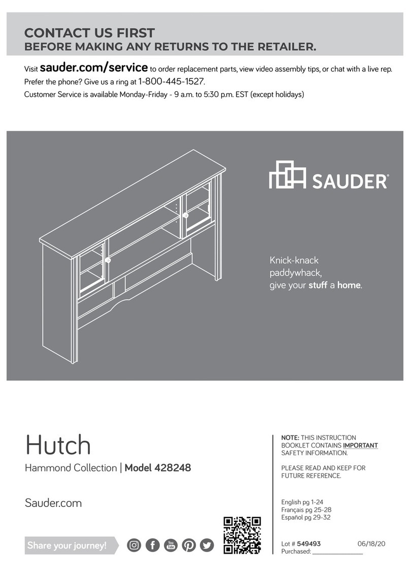 Sauder Hammond 428248 User manual Sauder Hammond 428248 User manual