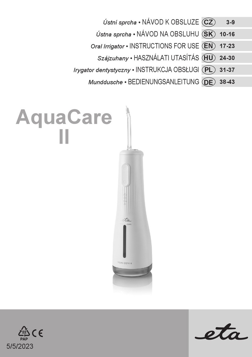 eta AquaCare II Instructions for use