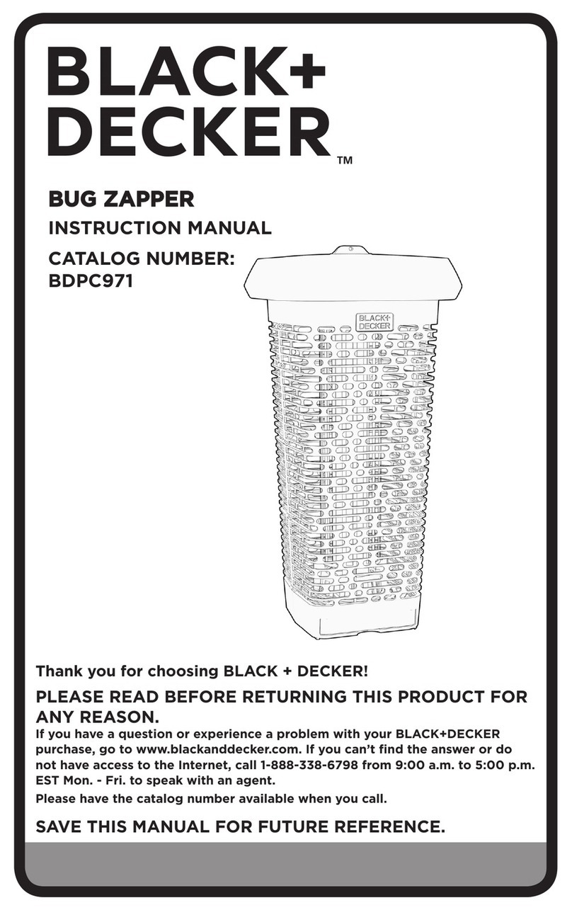 Black & Decker BUG ZAPPER BDPC971 User manual