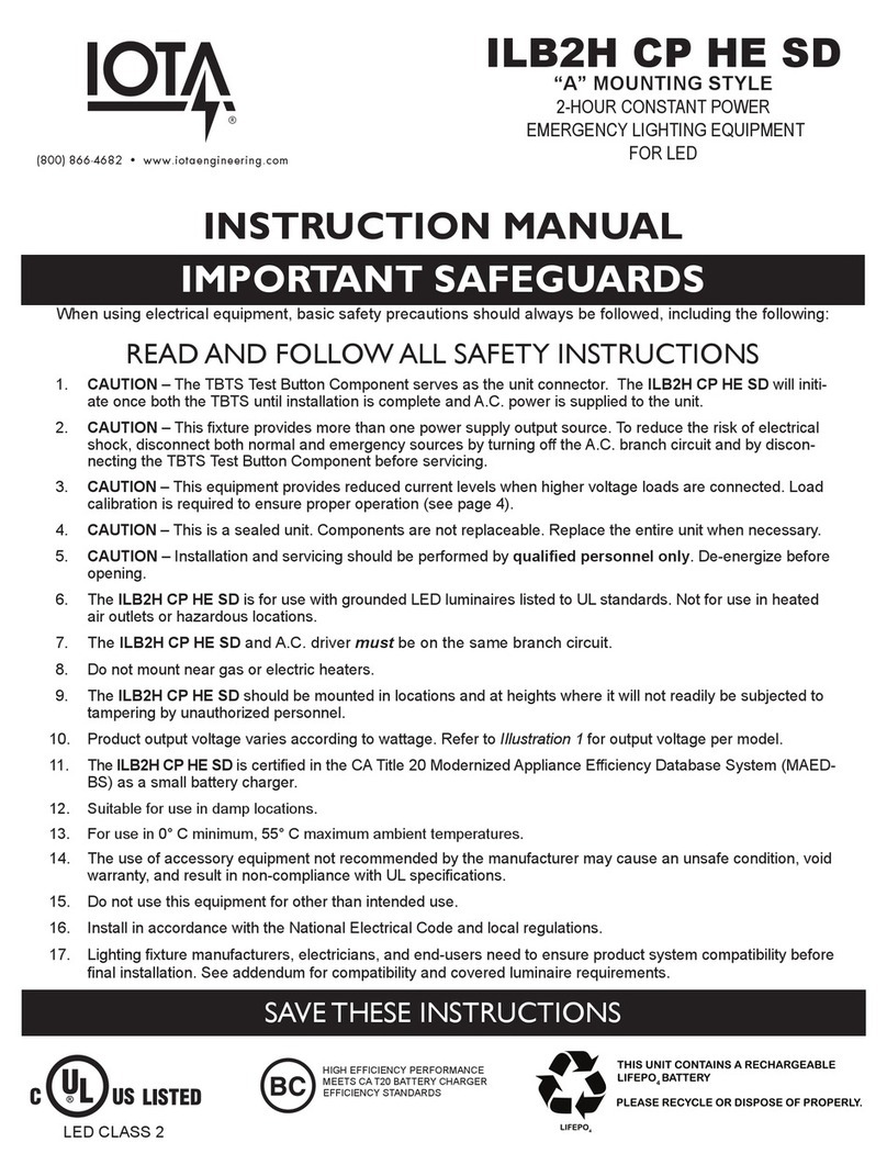 IOTA ILB2H CP HE SD instruction manual