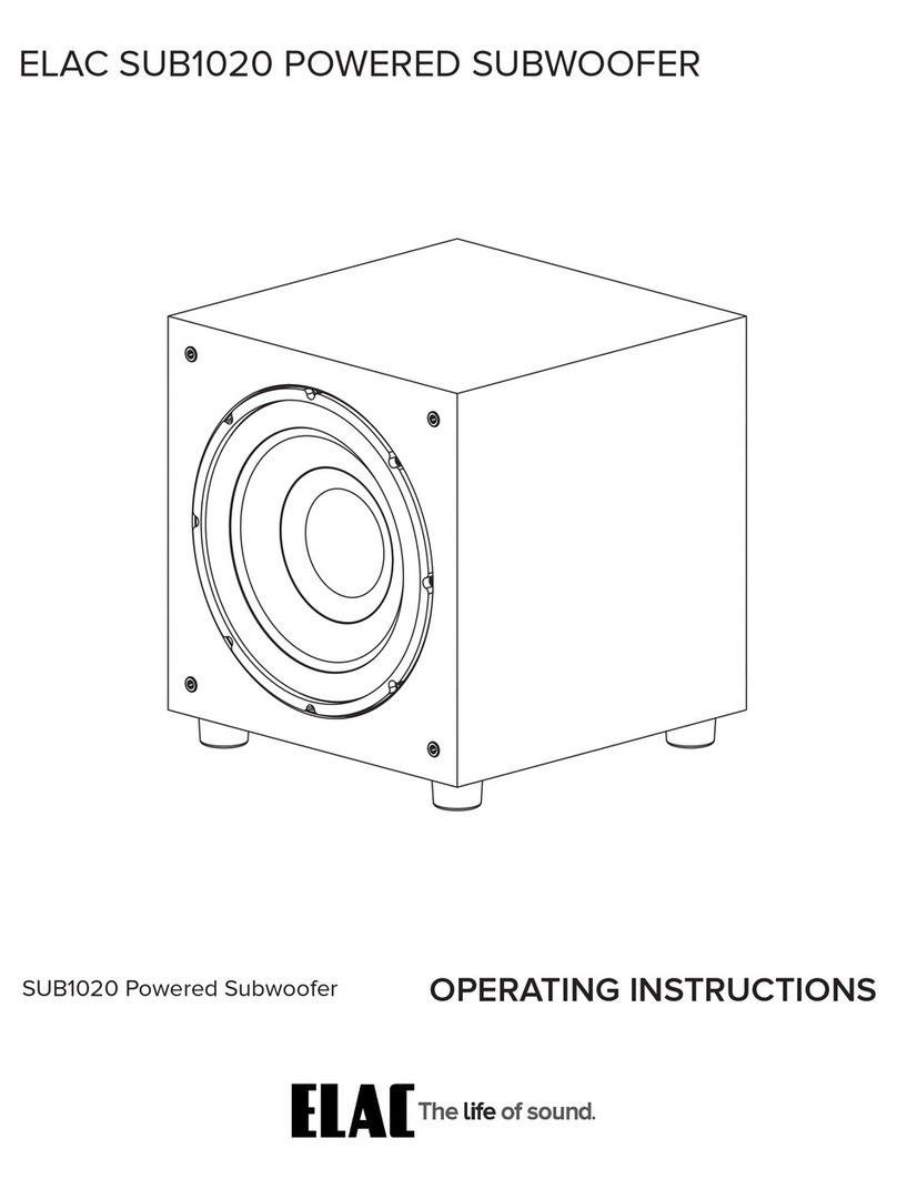 ELAC SUB1020 operating instructions
