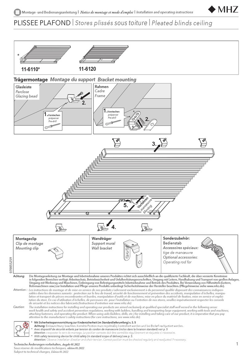 MHZ 11-6110 Installation and operating instructions
