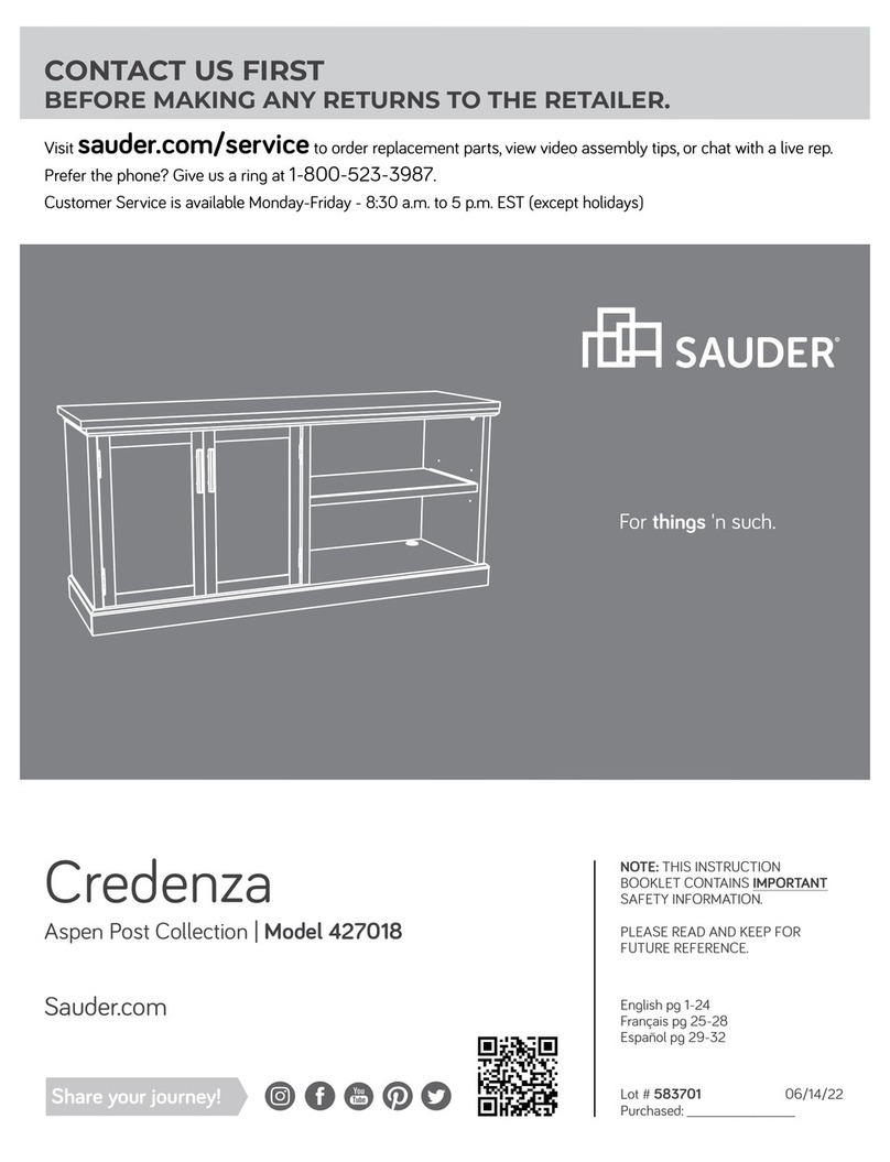 Sauder Aspen Post 427018 manual