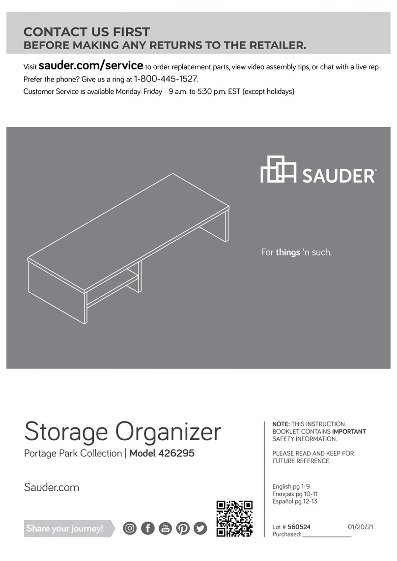 Sauder Portage Park 426295 manual