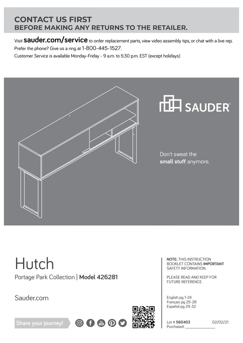 Sauder Portage Park 426281 User manual Sauder Portage Park 426281 User manual
