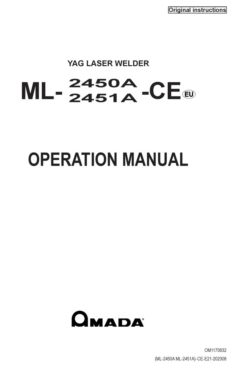 Amada ML-2450A-CE Operation manual