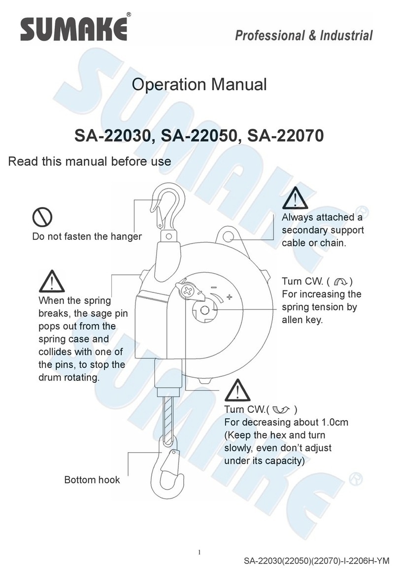 Sumake SA-22030 Operation manual