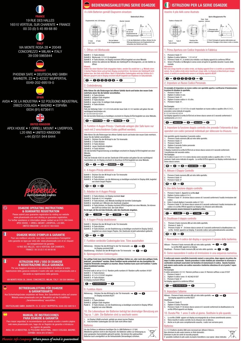 Phoenix DS4620E User manual