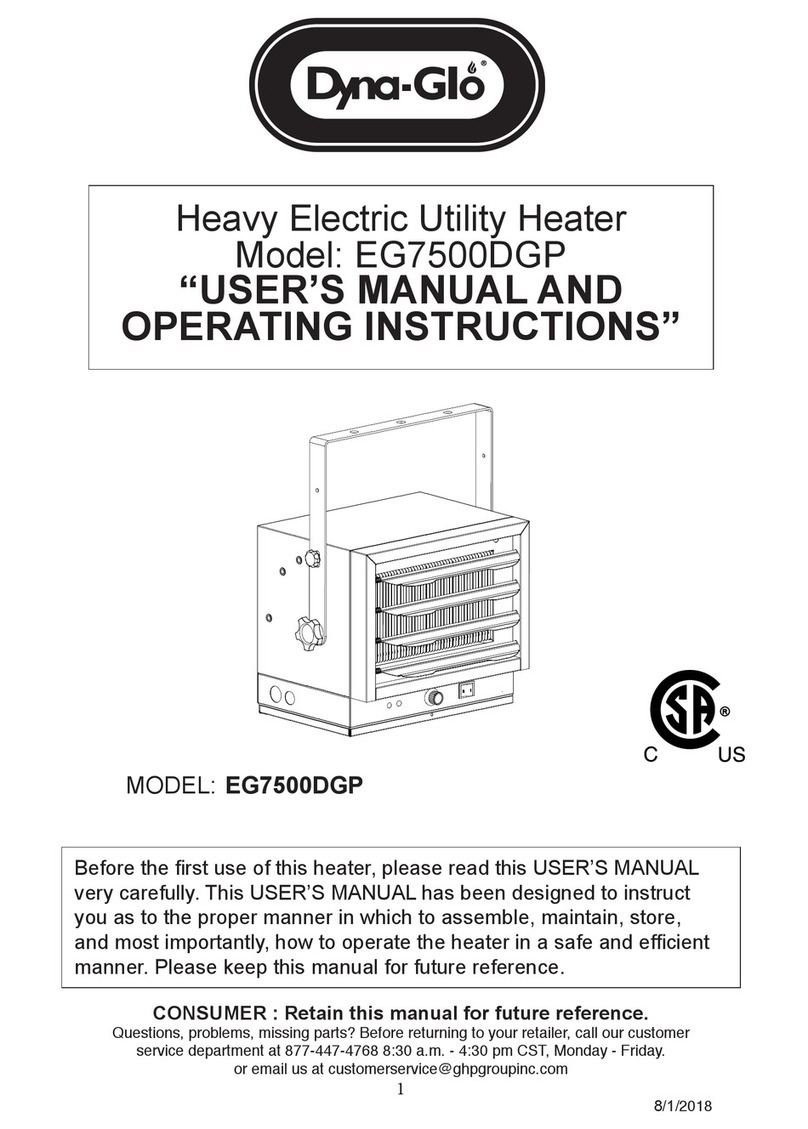 GHP Group Dyna-Glo EG7500DGP Manual