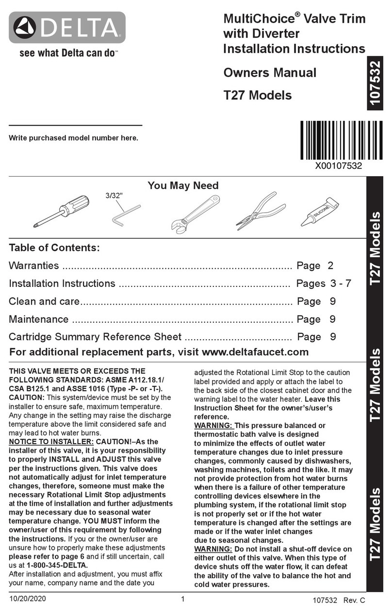 Delta MultiChoice T27976-CZLHP installation instructions