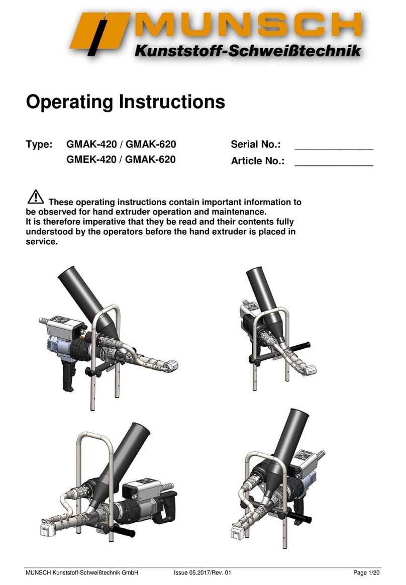 Munsch GMAK-420 operating instructions