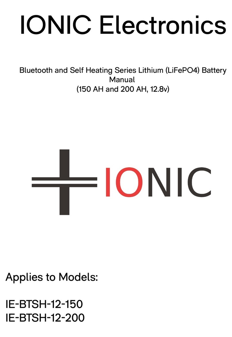 IONIC IE-BTSH-12-200 manual