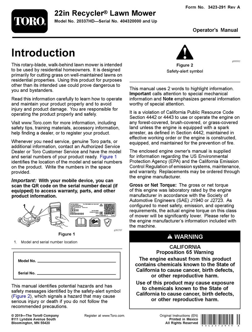 Toro Recycler 20337HD User manual