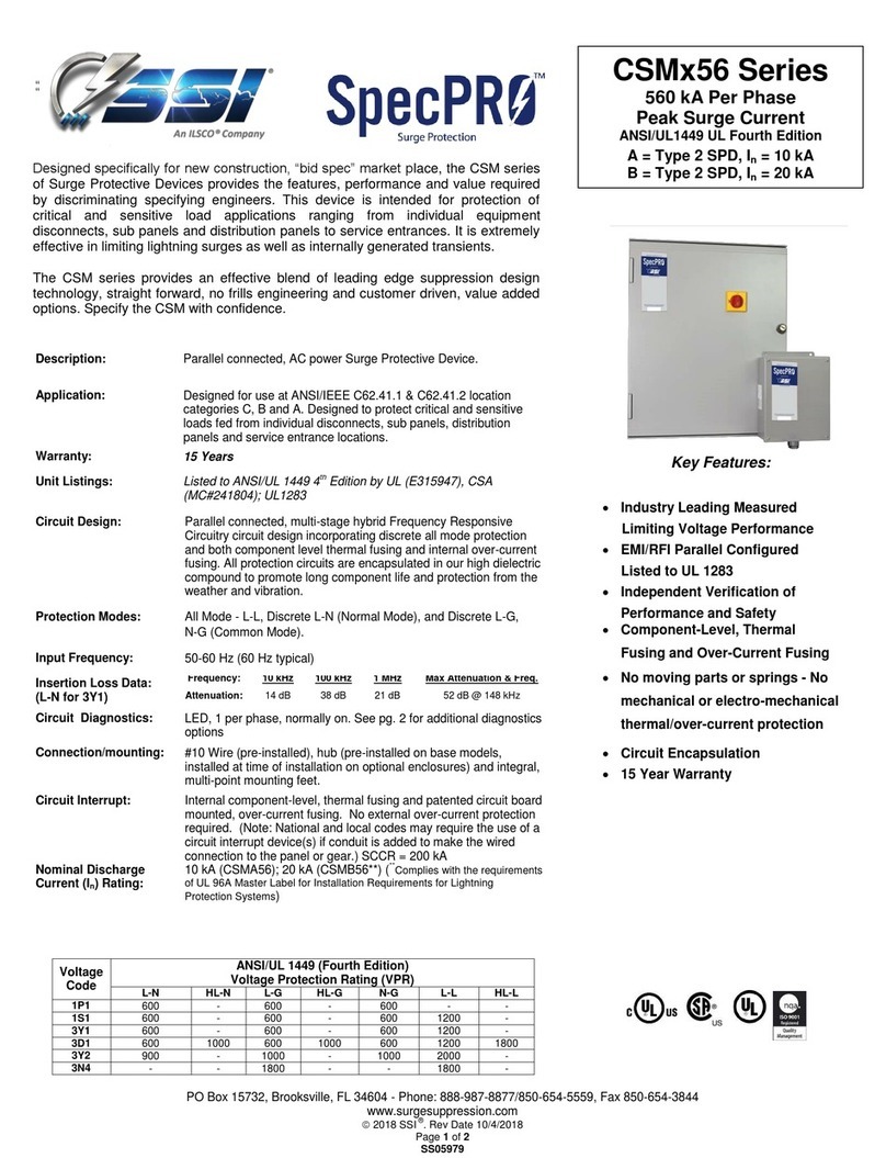 Ilsco SSI SpecPRO CSM 56 Series manual