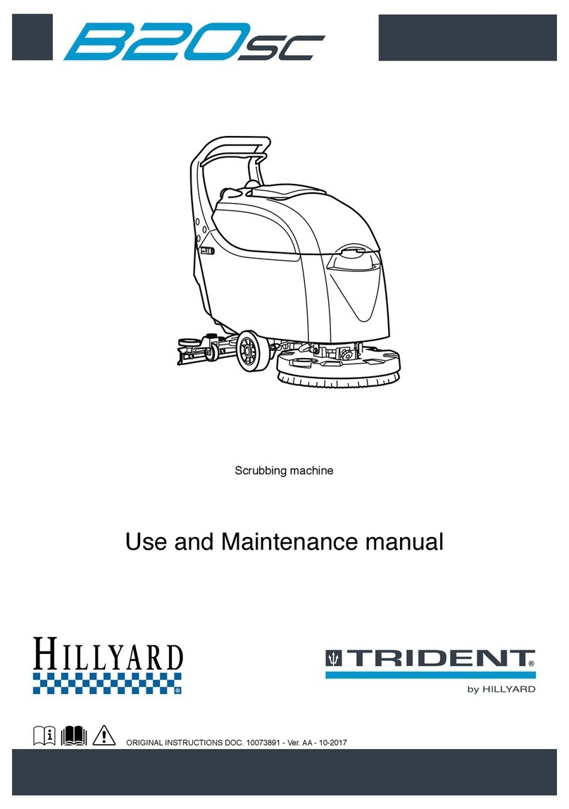 Hillyard TRIDENT B20SC Use and maintenance manual