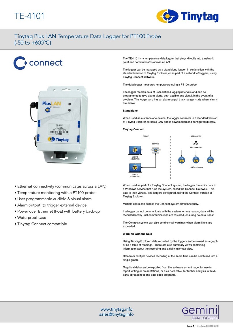 Gemini Tinytag TE-4101 manual