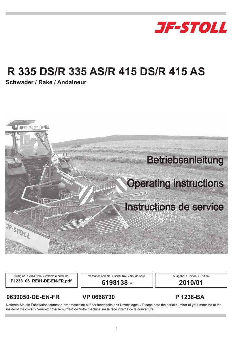 JF-Stoll R 335 DS operating instructions JF-Stoll R 335 DS operating instructions