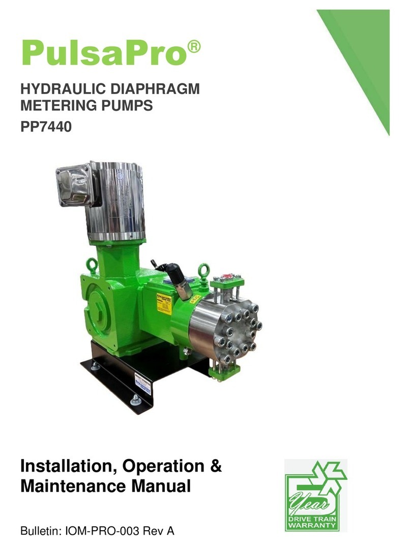 Pulsafeeder PulsaPro PP7440 Installation, operation & maintenance manual