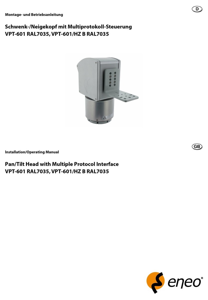 Eneo VPT-601/HZ B RAL7035 Installation & operating manual