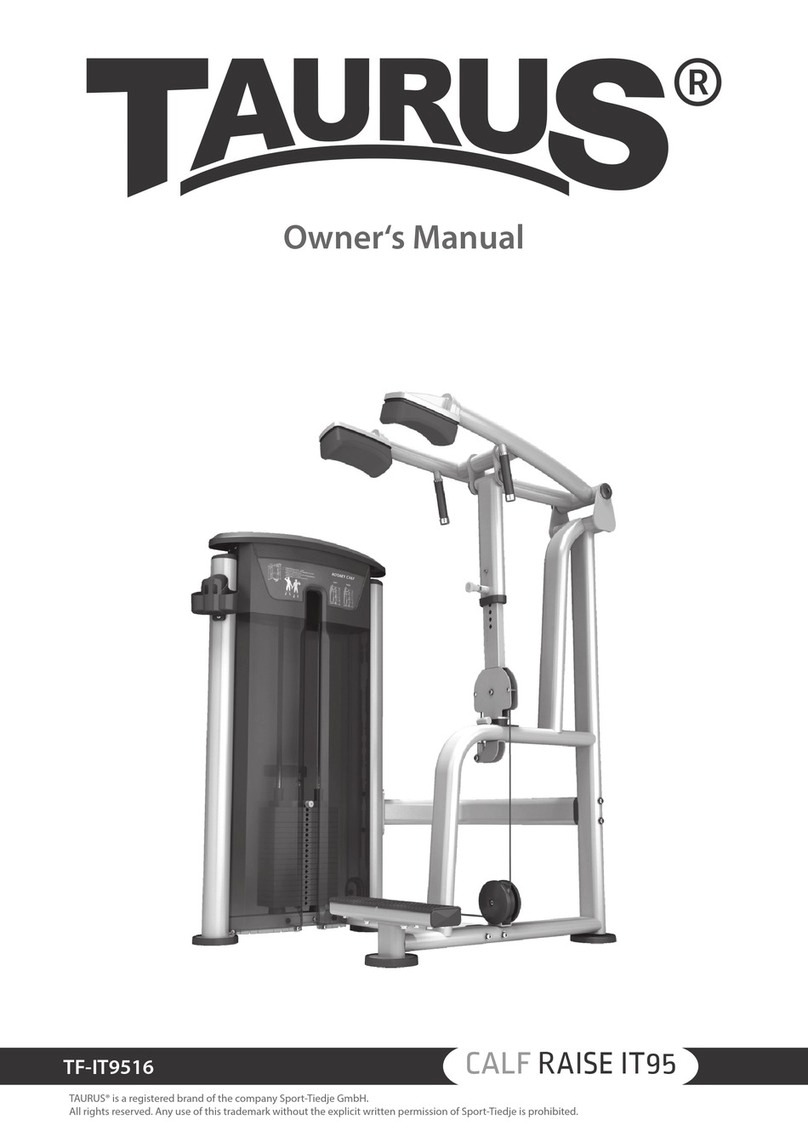 Taurus CALF RAISE IT95 owner's manual