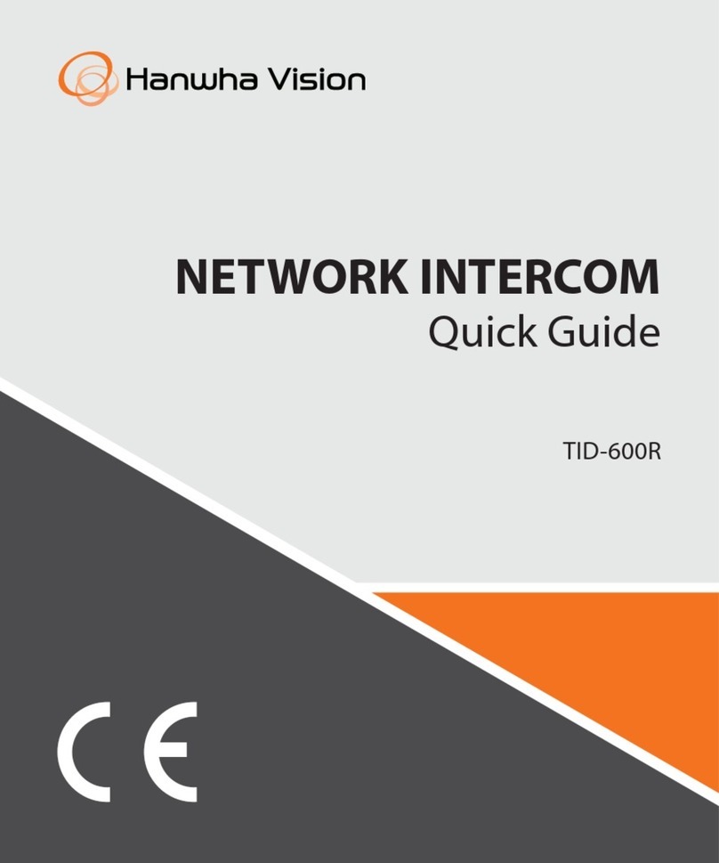 Hanwha Vision TID-600R quick guide