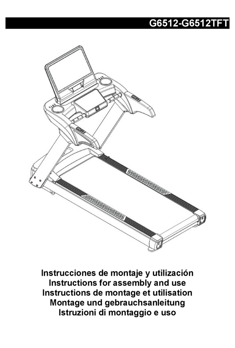 BH FITNESS RS1200 Multimedia Instructions for assembly and use