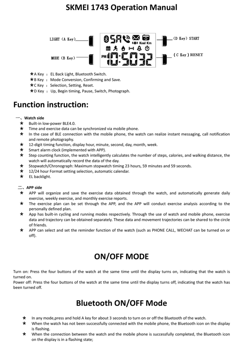 SKMEI 1743 User manual