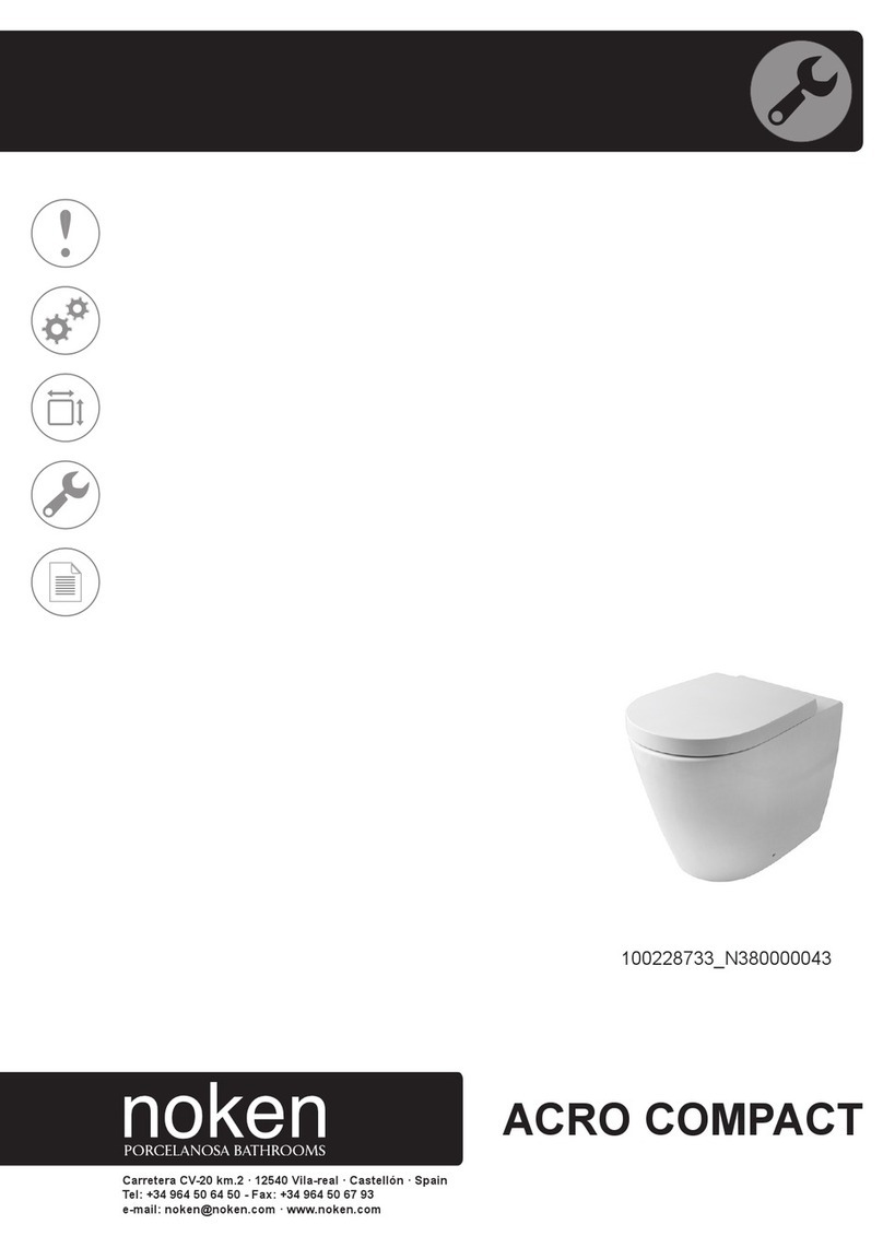 Porcelanosa noken ACRO COMPACT 100228733 N380000043 quick start guide