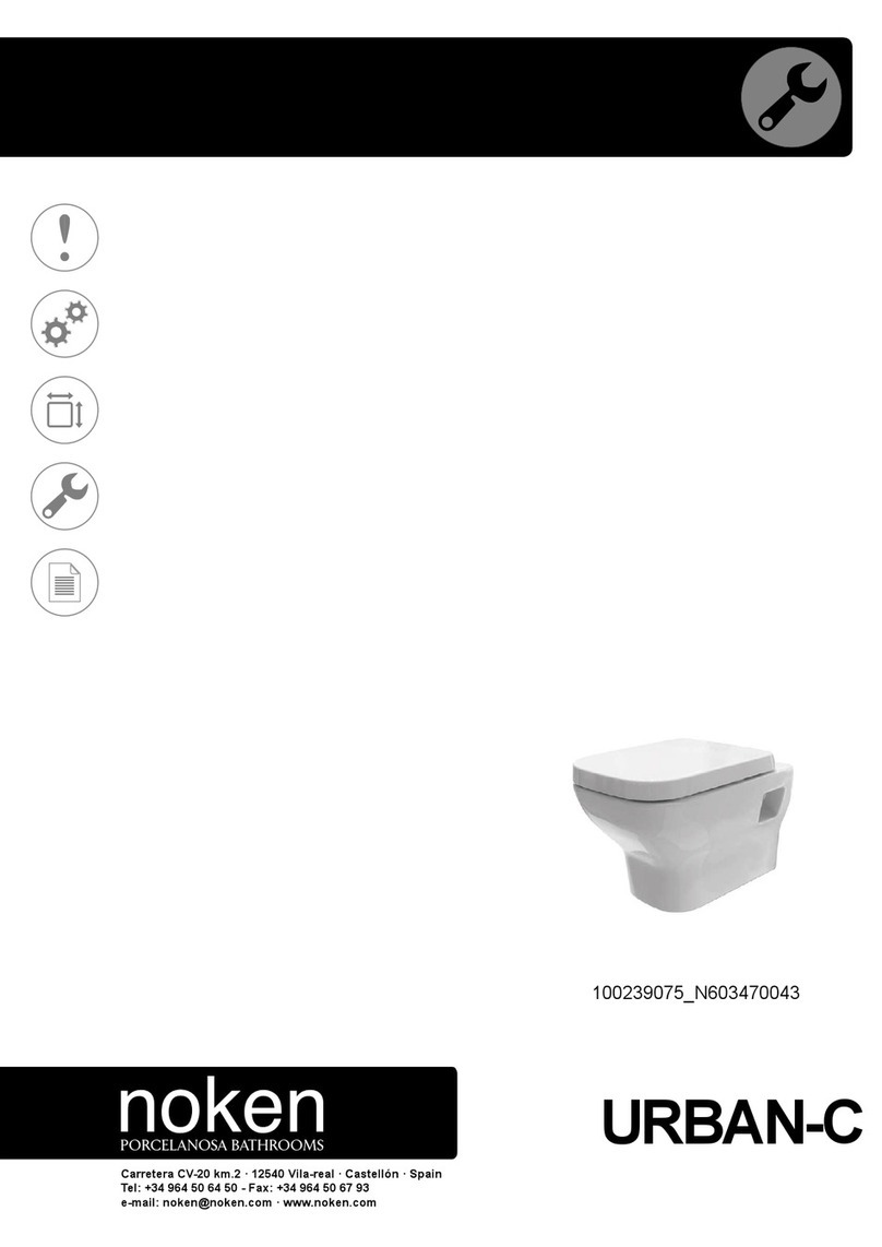 Porcelanosa noken URBAN-C 100239075 N603470043 quick start guide