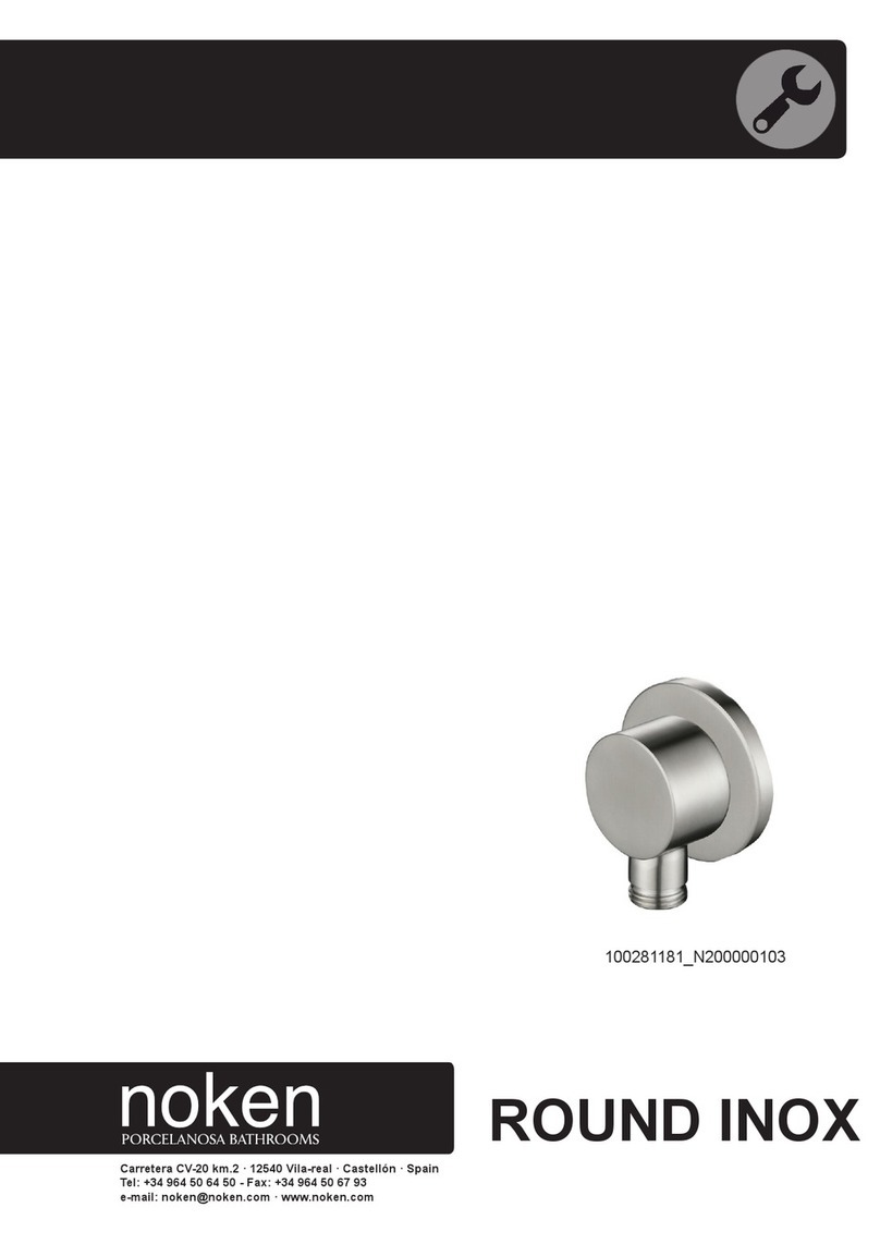 Porcelanosa noken ROUND INOX 100281181 N200000103 quick start guide