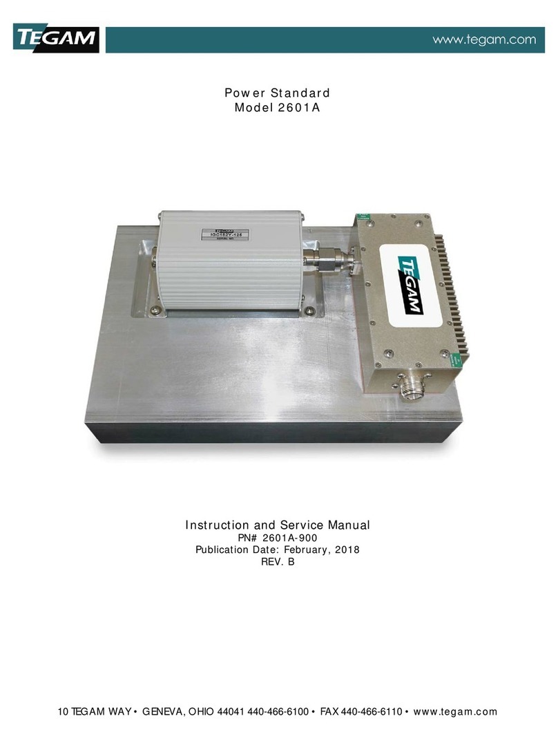 Tegam 2601A Instruction and service manual
