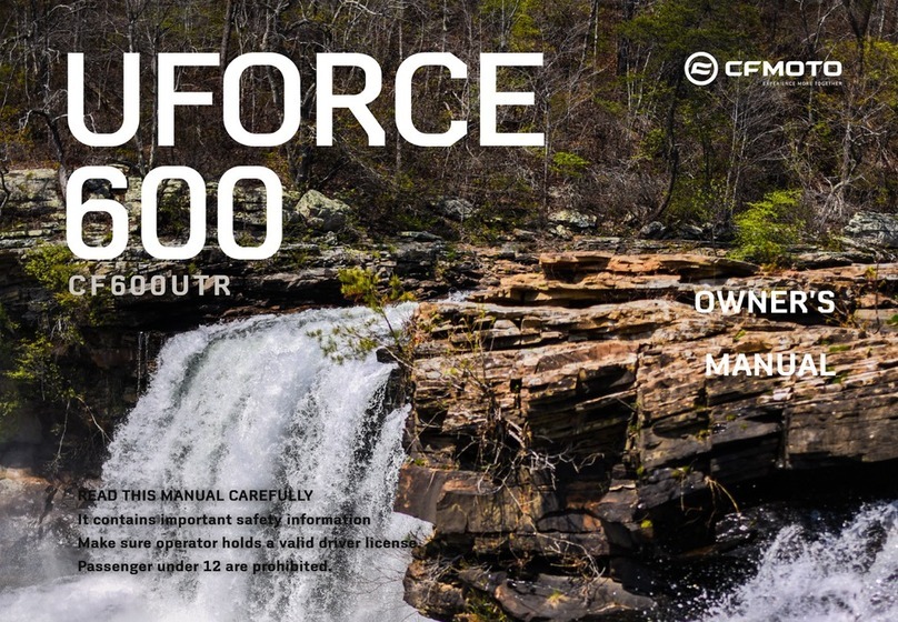 CF MOTO UFORCE 600 2022 owner's manual