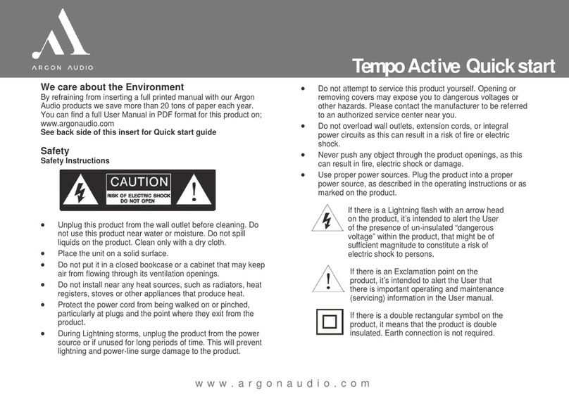 argon audio Tempo Active quick start
